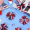 6 Pack Patriotic Spiral Hair Bow Clips – 4th of July Red, White & Blue Star and Stripe Grosgrain Ribbon Alligator Clips for Girls, Toddlers, Independence & Memorial Day Accessories